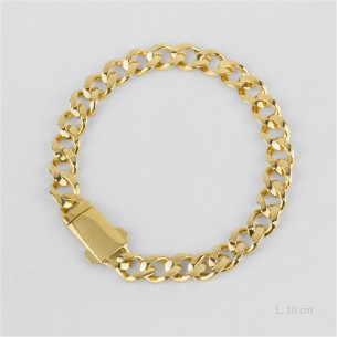 Pulsera de Plata de Ley | 8 mm | L.18 cm
