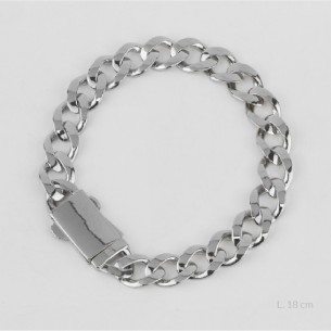 Pulsera de Plata de Ley | 10 mm | L.18 cm