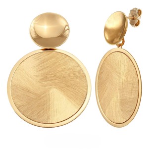 Pendientes Plata de Ley Dorada