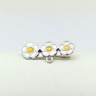 Alfiler Bebé Esmalte Margaritas