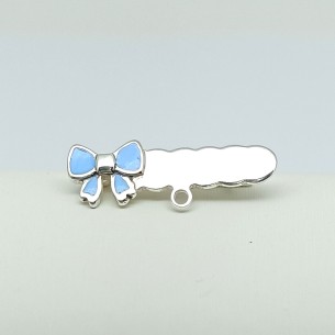 Alfiler Bebé Esmalte Lazo Azul