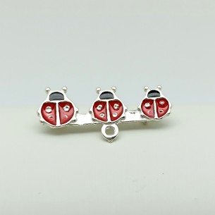 Alfiler Bebé Esmalte Mariquitas