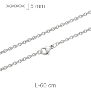 Cadena Acero Forzada 5 mm x 60 cm