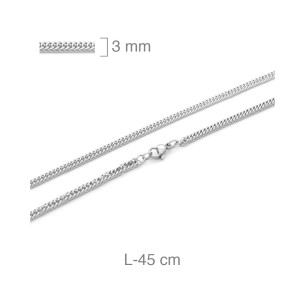 Cadena Acero Barbada 3 mm x 45 cm
