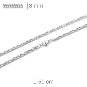 Cadena Acero Barbada 3 mm x 50 cm