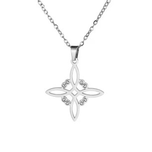 Gargantilla Acero Nudo de Brujas