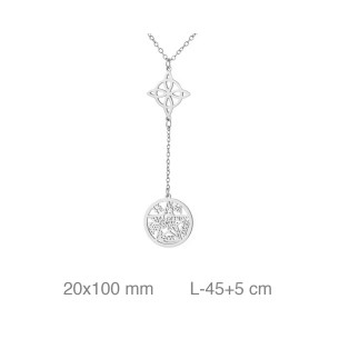 Gargantilla Acero Nudo de Brujas Tetragramaton 2