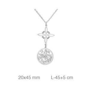 Gargantilla Acero Nudo de Brujas Tetragramaton 2