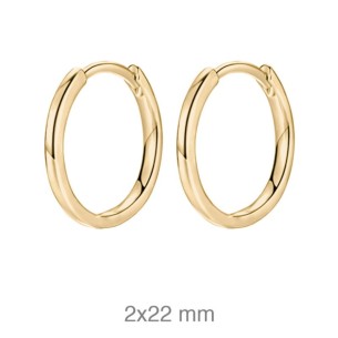 Aros Acero Dorado 2 mm x 26 mm 2