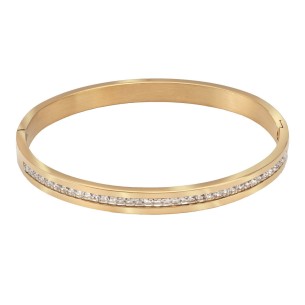 Pulsera Acero Dorado Rígida
