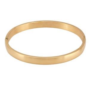 Pulsera Acero Dorado Rígida