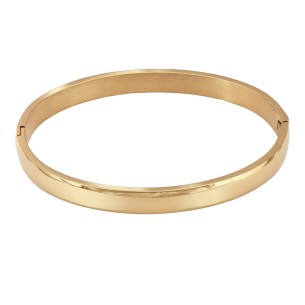 Pulsera Acero Dorado Rígida