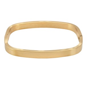 Pulsera Acero Dorado Rígida