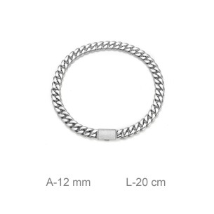 Pulsera Acero con Circonitas 20 cm 2