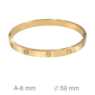 Pulsera Acero Dorado 2